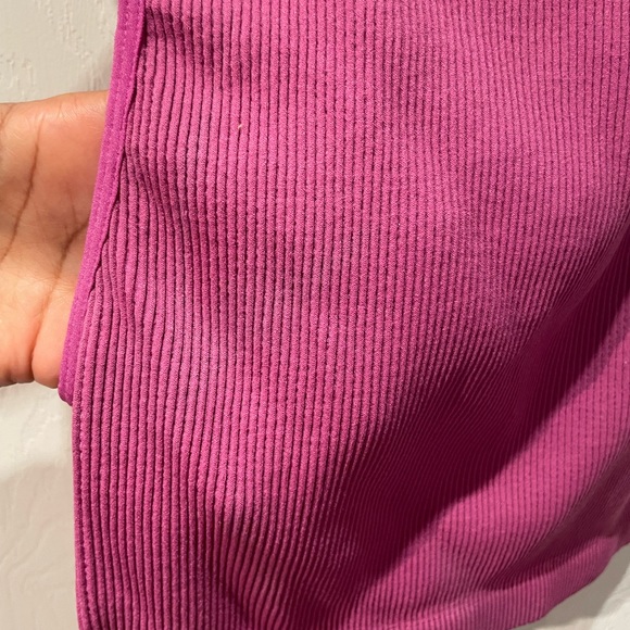 Cotton On Fuschia Ribbed Cropped Tank Top Size M/L - Picture 4 of 6
